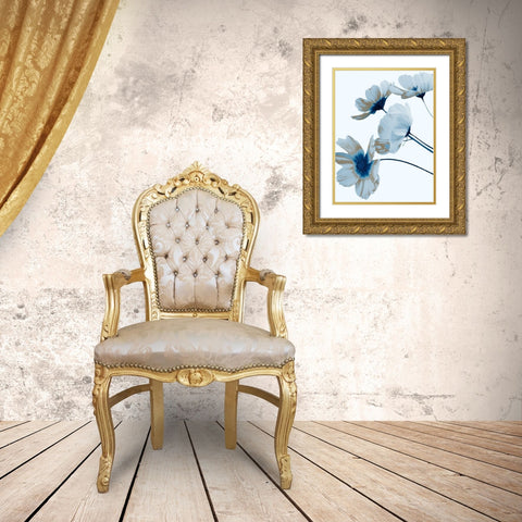 Metallic Shine 1 Gold Ornate Wood Framed Art Print with Double Matting by Prime, Marcus