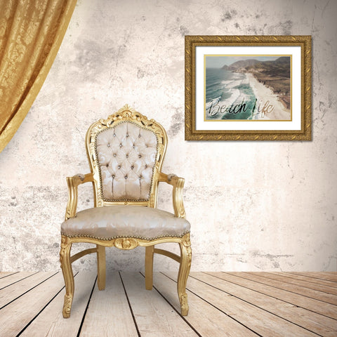 Cali Life Gold Ornate Wood Framed Art Print with Double Matting by Prime, Marcus