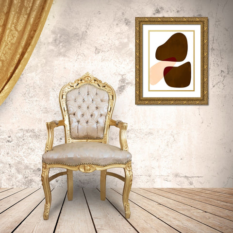 Rubbing Rocks 2 Gold Ornate Wood Framed Art Print with Double Matting by Prime, Marcus