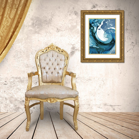 Nautical Stone 1 Gold Ornate Wood Framed Art Print with Double Matting by Prime, Marcus