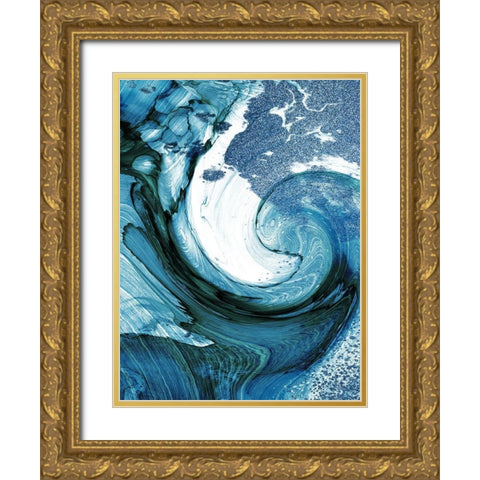 Nautical Stone 1 Gold Ornate Wood Framed Art Print with Double Matting by Prime, Marcus