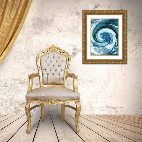 Nautical Stone 2 Gold Ornate Wood Framed Art Print with Double Matting by Prime, Marcus