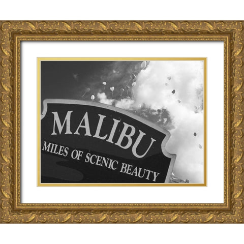 Scenic Malibu 1 Gold Ornate Wood Framed Art Print with Double Matting by Prime, Marcus
