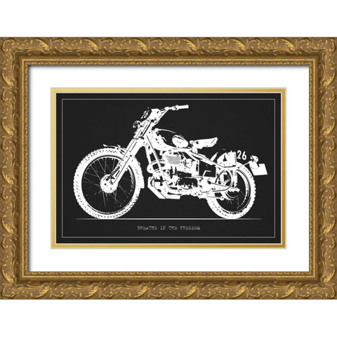 Breathing Freedom Gold Ornate Wood Framed Art Print with Double Matting by Prime, Marcus