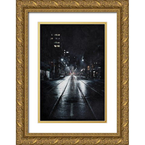 Night Watch 1 Gold Ornate Wood Framed Art Print with Double Matting by Prime, Marcus