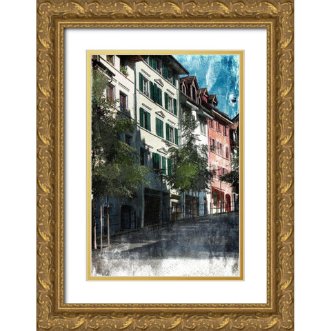 Relaxing Wander 1 Gold Ornate Wood Framed Art Print with Double Matting by Prime, Marcus
