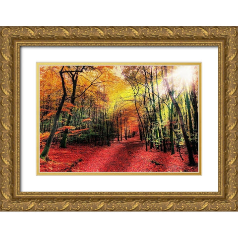 Hansels Adventure 1 Gold Ornate Wood Framed Art Print with Double Matting by Prime, Marcus
