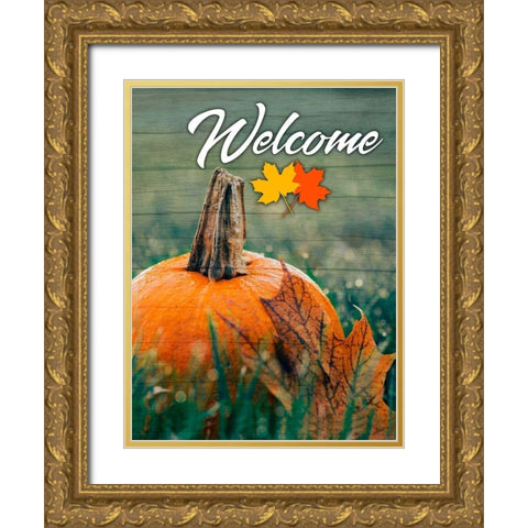 Welcome Harvest 2 Gold Ornate Wood Framed Art Print with Double Matting by Prime, Marcus