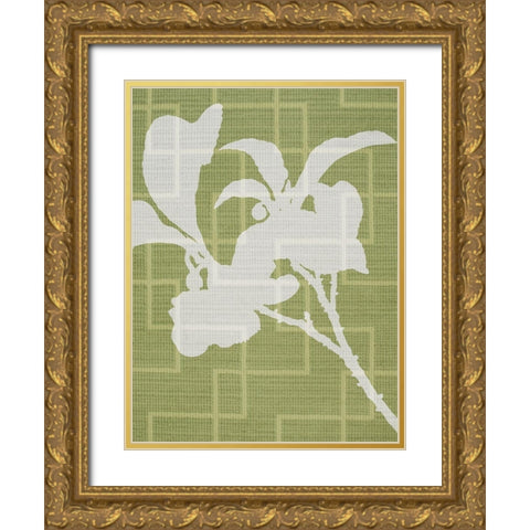 Textile Botanicals 2 Gold Ornate Wood Framed Art Print with Double Matting by Prime, Marcus