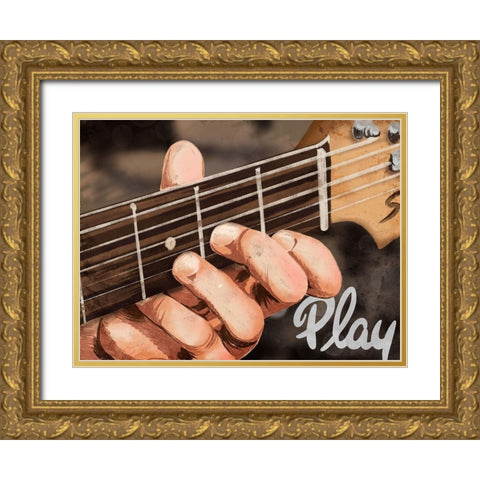 Soul Play Gold Ornate Wood Framed Art Print with Double Matting by Prime, Marcus
