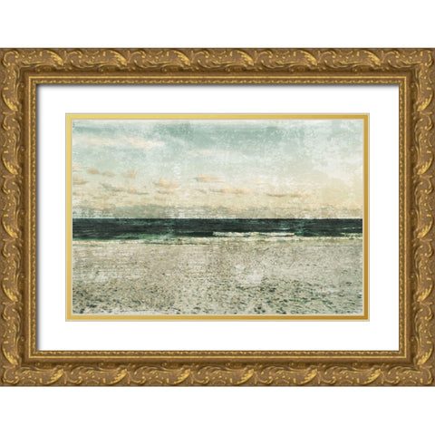 Invigorating Shore Gold Ornate Wood Framed Art Print with Double Matting by Prime, Marcus