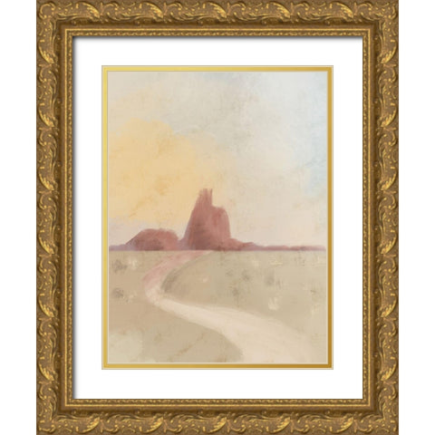 Lonely Desert 1 Gold Ornate Wood Framed Art Print with Double Matting by Prime, Marcus