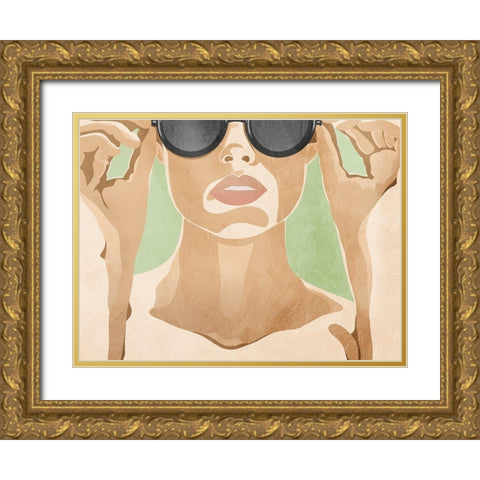 Sunkissed Beauty 1 Gold Ornate Wood Framed Art Print with Double Matting by Prime, Marcus