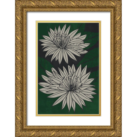 Floral Diversity Gold Ornate Wood Framed Art Print with Double Matting by Prime, Marcus