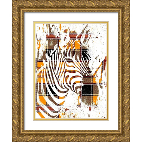 Flannel Safari 1 Gold Ornate Wood Framed Art Print with Double Matting by Prime, Marcus