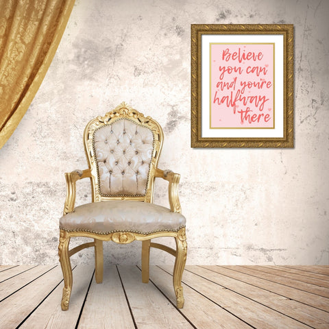 Halfway There Gold Ornate Wood Framed Art Print with Double Matting by Prime, Marcus