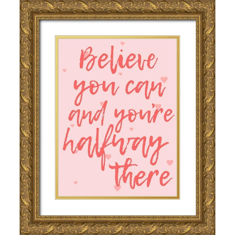 Halfway There Gold Ornate Wood Framed Art Print with Double Matting by Prime, Marcus