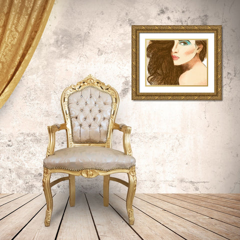 Distant Desires 1 Gold Ornate Wood Framed Art Print with Double Matting by Prime, Marcus