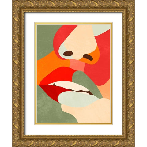 Lusty Close 1 Gold Ornate Wood Framed Art Print with Double Matting by Prime, Marcus