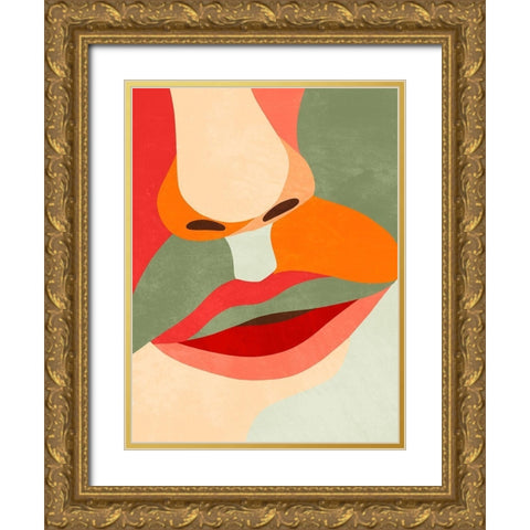 Lusty Close 2 Gold Ornate Wood Framed Art Print with Double Matting by Prime, Marcus
