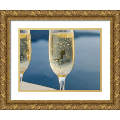 Wine Dive 1 Gold Ornate Wood Framed Art Print with Double Matting by Prime, Marcus