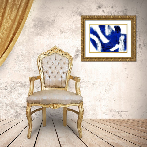 Azure Indulgence 1 Gold Ornate Wood Framed Art Print with Double Matting by Prime, Marcus