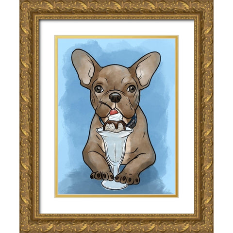 Delicious Treat Gold Ornate Wood Framed Art Print with Double Matting by Prime, Marcus
