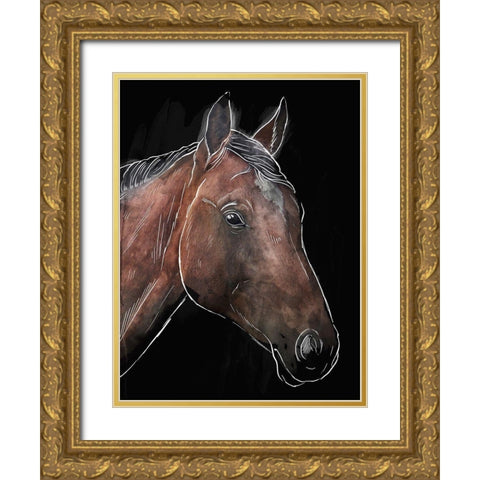 Illustrated Spirit 1 Gold Ornate Wood Framed Art Print with Double Matting by Prime, Marcus