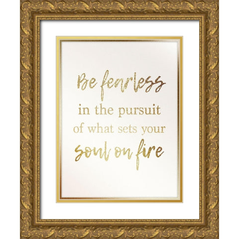 All Gold Soul 1 Gold Ornate Wood Framed Art Print with Double Matting by Prime, Marcus