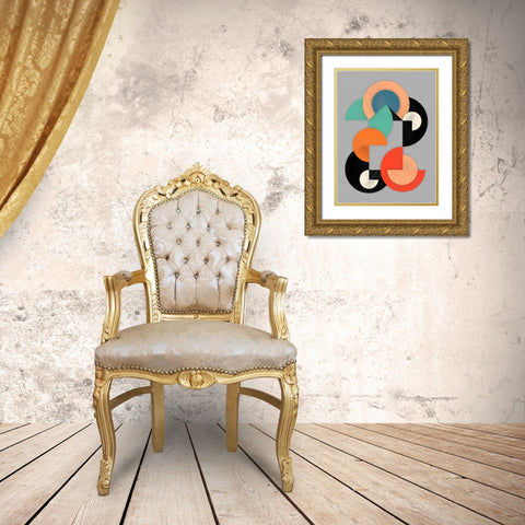Geometric Breakthrough 1 Gold Ornate Wood Framed Art Print with Double Matting by Prime, Marcus