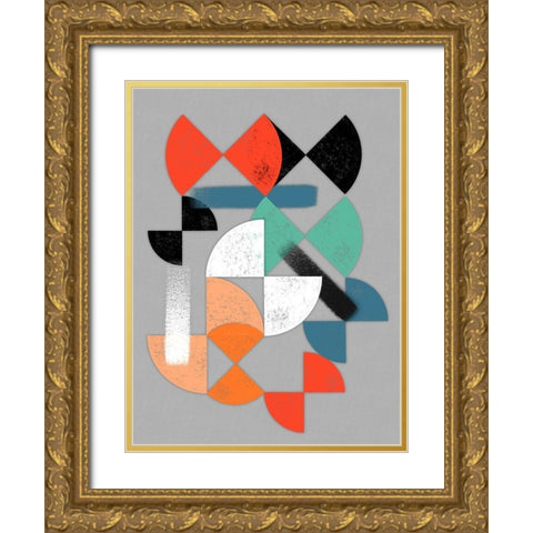 Geometric Breakthrough 3 Gold Ornate Wood Framed Art Print with Double Matting by Prime, Marcus