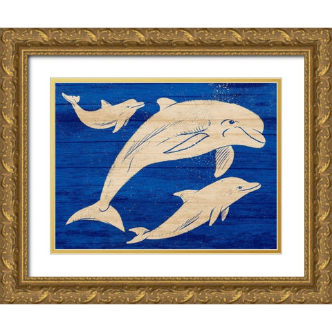 Friendly Divers 2 Gold Ornate Wood Framed Art Print with Double Matting by Prime, Marcus