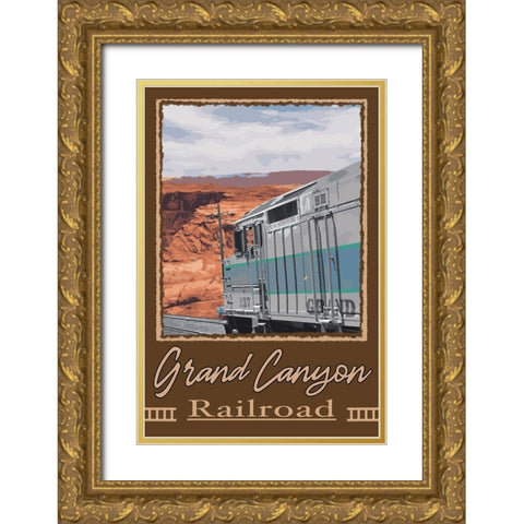Grand Canyon Railroad 1 Gold Ornate Wood Framed Art Print with Double Matting by Prime, Marcus