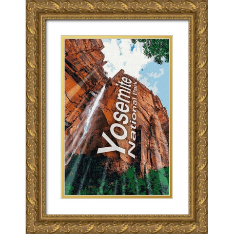 Yosemite Love Gold Ornate Wood Framed Art Print with Double Matting by Prime, Marcus