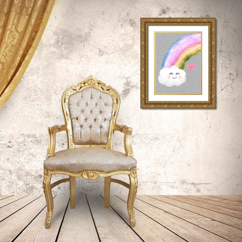 Rainbow Shine 1 Gold Ornate Wood Framed Art Print with Double Matting by Prime, Marcus