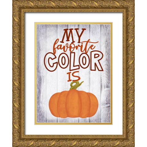 Favorite Color Gold Ornate Wood Framed Art Print with Double Matting by Prime, Marcus