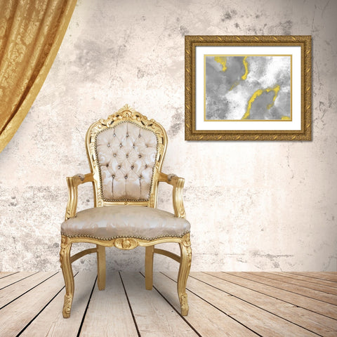 Bright Burst 1 Gold Ornate Wood Framed Art Print with Double Matting by Prime, Marcus
