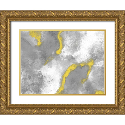 Bright Burst 1 Gold Ornate Wood Framed Art Print with Double Matting by Prime, Marcus