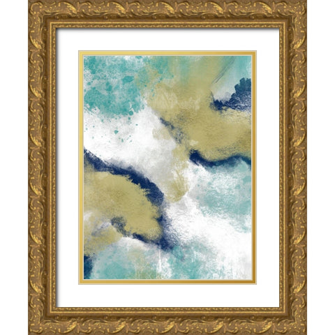 Inspired Burst 1 Gold Ornate Wood Framed Art Print with Double Matting by Prime, Marcus