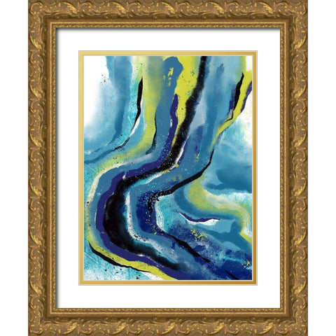 Parallel Roads 1 Gold Ornate Wood Framed Art Print with Double Matting by Prime, Marcus