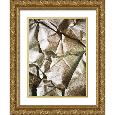 Metallic Stone Maze 1 Gold Ornate Wood Framed Art Print with Double Matting by Prime, Marcus