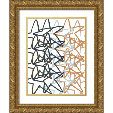 Urban Stars 2 Gold Ornate Wood Framed Art Print with Double Matting by Prime, Marcus