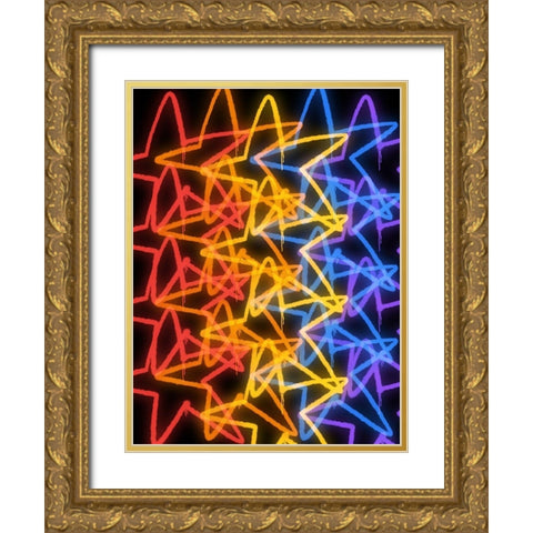 Urban Stars 1 Gold Ornate Wood Framed Art Print with Double Matting by Prime, Marcus