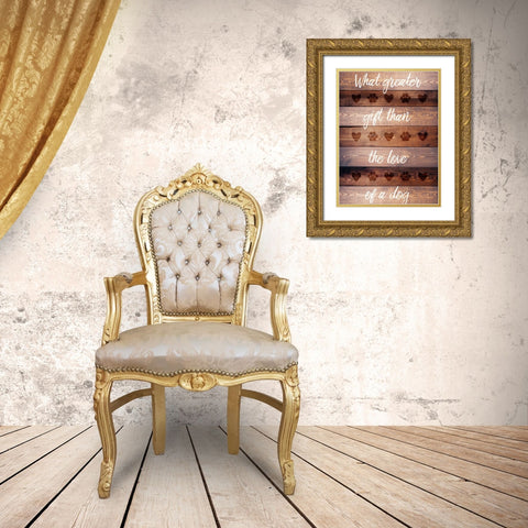 Furry Life 2 Gold Ornate Wood Framed Art Print with Double Matting by Prime, Marcus