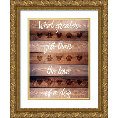Furry Life 2 Gold Ornate Wood Framed Art Print with Double Matting by Prime, Marcus