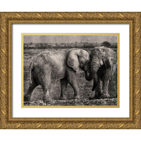 Massive Affection Gold Ornate Wood Framed Art Print with Double Matting by Prime, Marcus