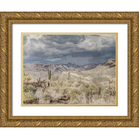 Desert Oasis Gold Ornate Wood Framed Art Print with Double Matting by Prime, Marcus