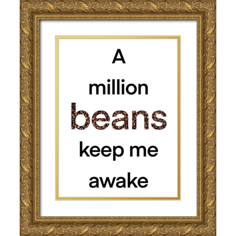 Million Beans Gold Ornate Wood Framed Art Print with Double Matting by Prime, Marcus