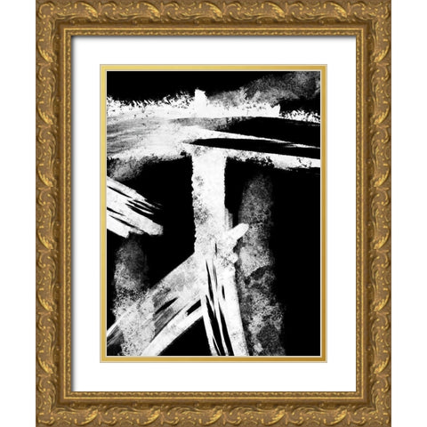 Reversed Seams 1 Gold Ornate Wood Framed Art Print with Double Matting by Prime, Marcus