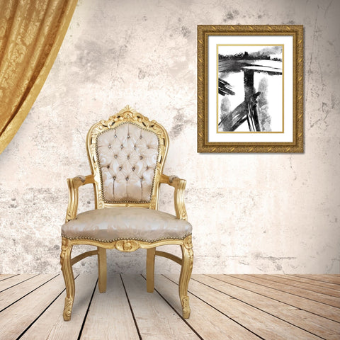 Striking Seams 1 Gold Ornate Wood Framed Art Print with Double Matting by Prime, Marcus